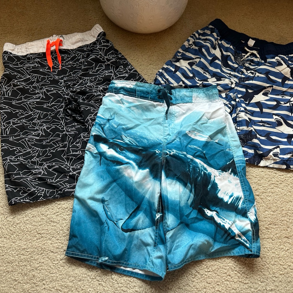 Boys Graphic Swim Trunks Set